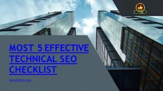 Most 5 Effective Technical SEO Checklist-converted