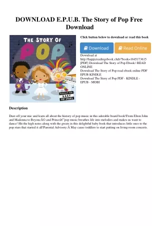 DOWNLOAD E.P.U.B. The Story of Pop Free Download