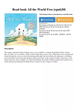 Read book All the World Free [epub]$$