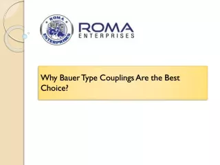 why bauer type couplings are the best choice