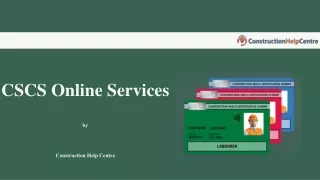 Get the best CSCS Online Service in the UK