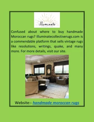 Handmade Moroccan Rugs  Illuminatecollectiverugs.com