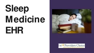 Sleep Medicine EHR
