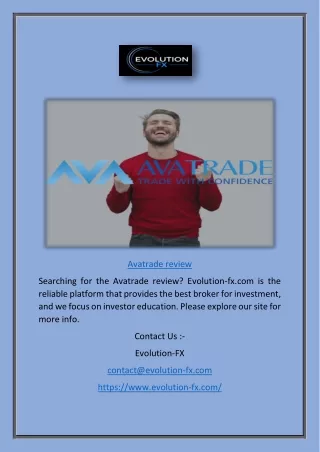 Avatrade Review | Evolution-fx.com