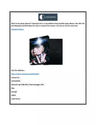 Blackpink Albums  Catchopcd.net