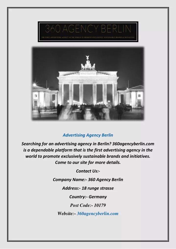 advertising agency berlin