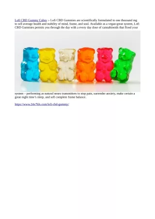 lofi cbd gummy cubes lofi cbd gummies