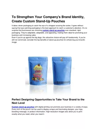 to strengthen your company s brand identity