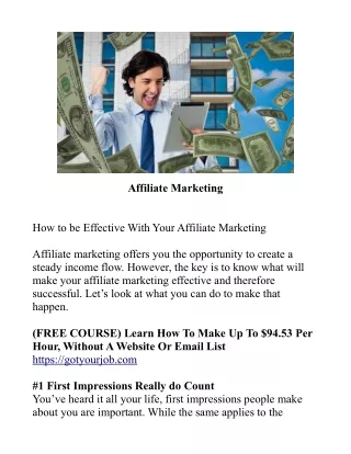 Affiliate Marketing