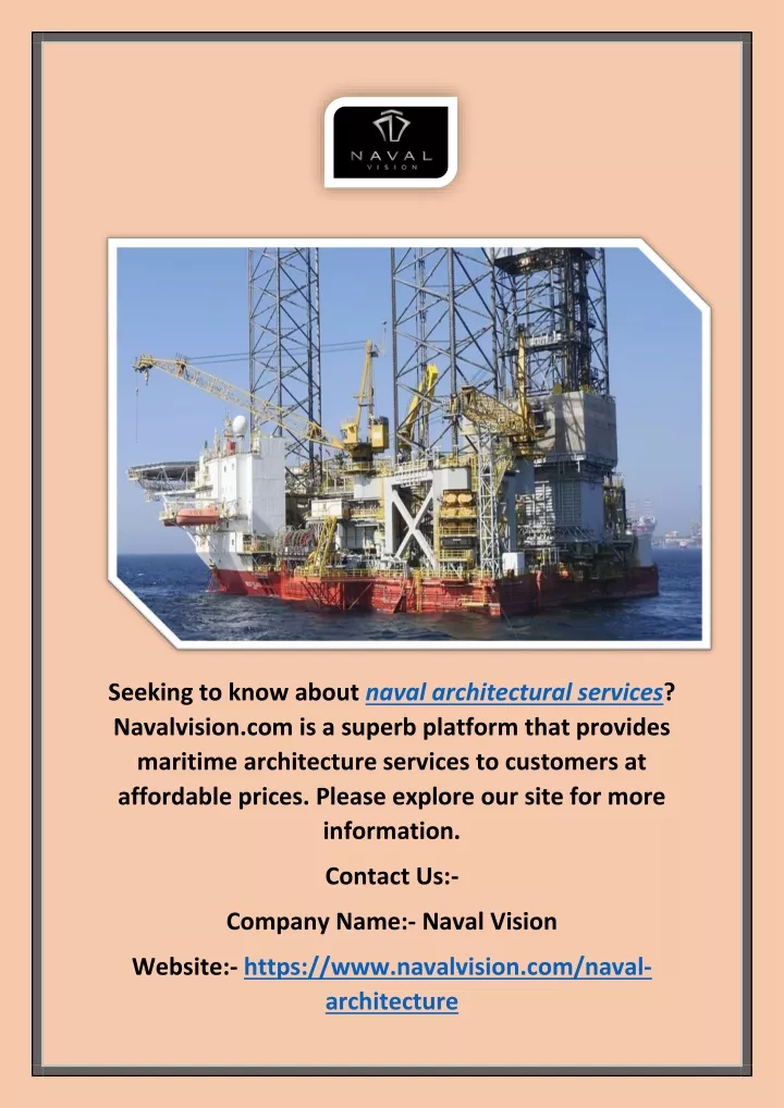 seeking to know about naval architectural