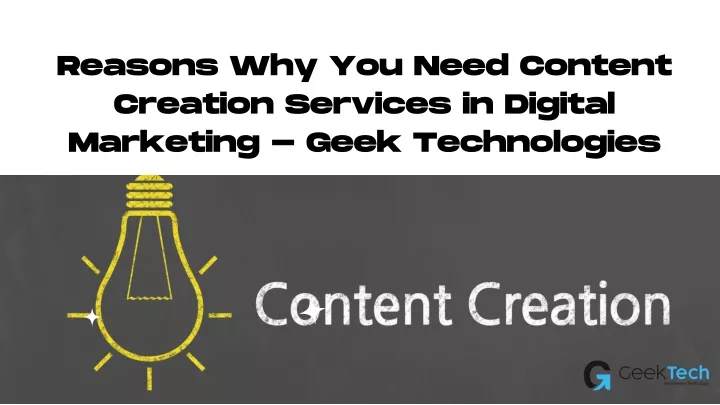 reasons why you need content creation services