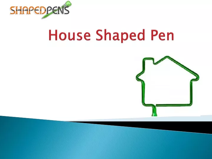 house shaped pen