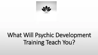 What Will Psychic Development Training Teach You
