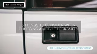 Mobile Locksmith