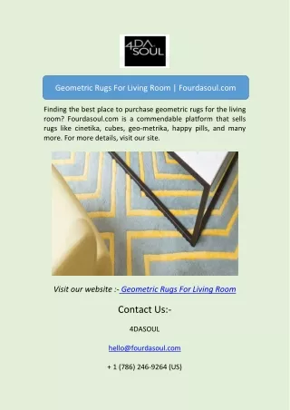 Geometric Rugs For Living Room