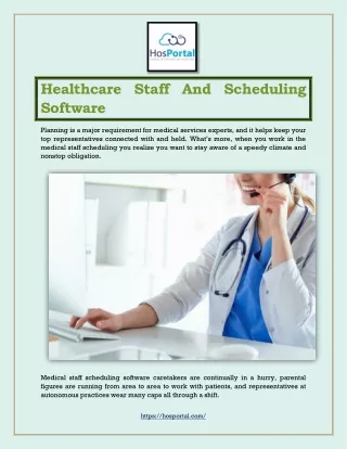 Healthcare Staff And Scheduling Software