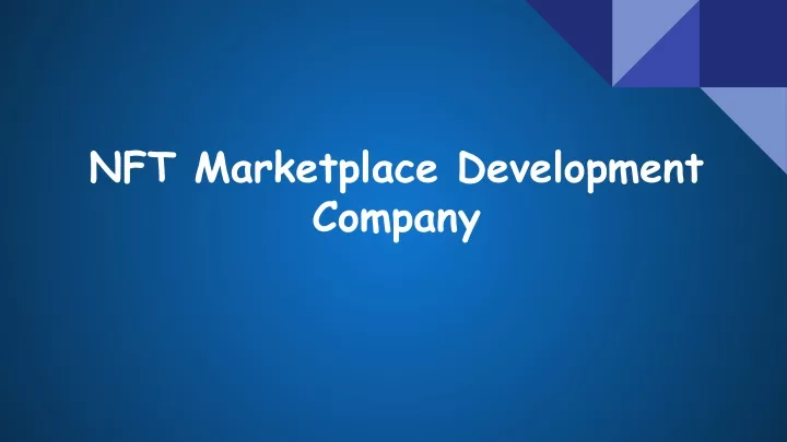 nft marketplace development company