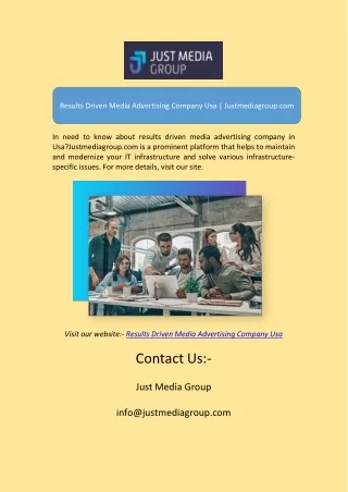 Results Driven Media Advertising Company UsaResults Driven Media Advertising Com