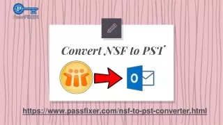 Convert NSF to PST