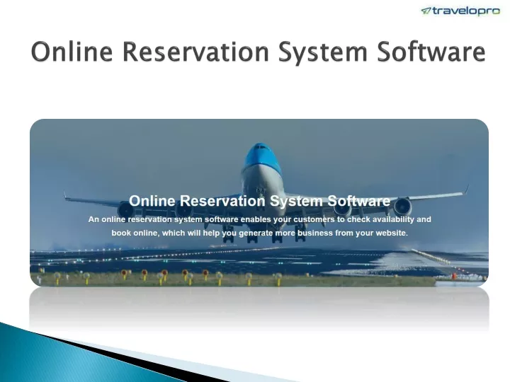 online reservation system software