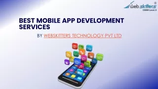 Best Mobile app development services