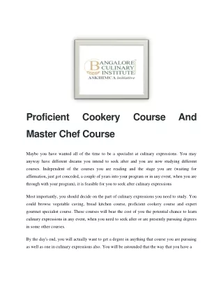 Bangalore Culinary