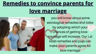 remedies to convince parents for love marriage |  91-7626958711