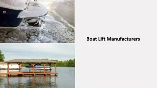 boat lift manufacturers