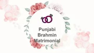 Punjabi Brahmin Matrimony