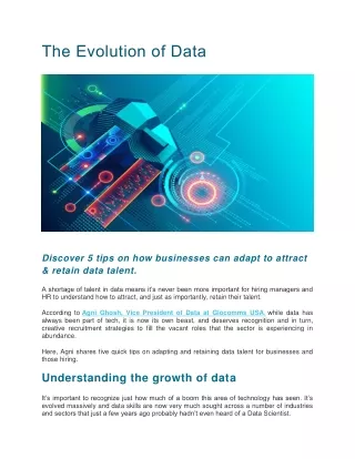 the evolution of data