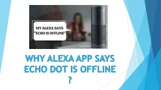 Why my Alexa App Says Echo is Offline? Solutions to fix it