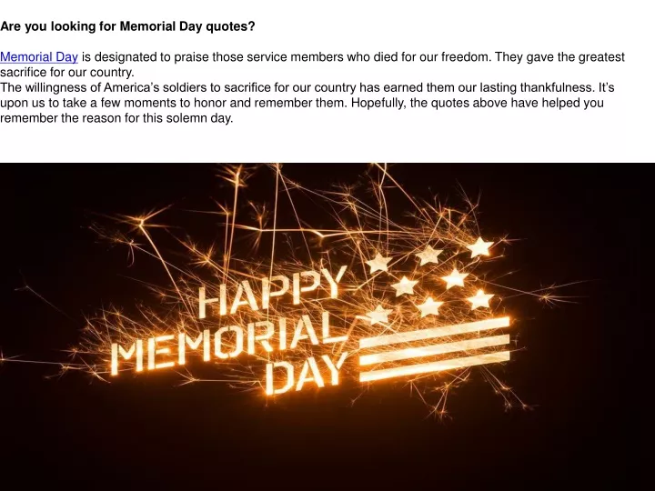 are you looking for memorial day quotes memorial