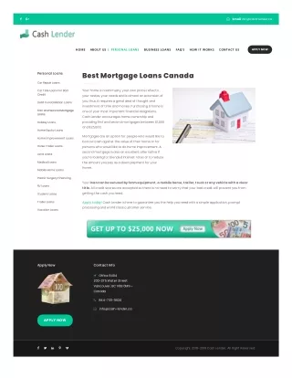 Best Mortgage Loans Canada