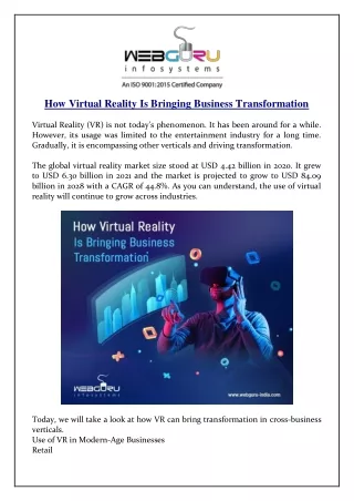 how virtual reality is bringing business