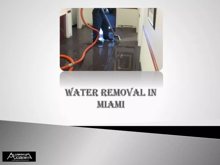 water removal in miami