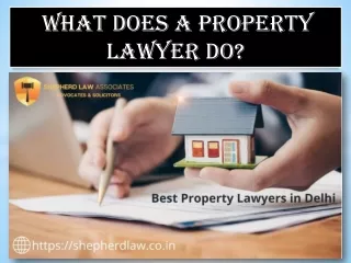 What does a Property Lawyer Do