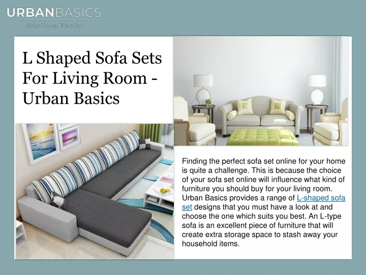 l shaped sofa sets for living room urban basics
