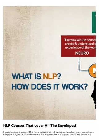 The Single Strategy To Use For Nlp Therapy