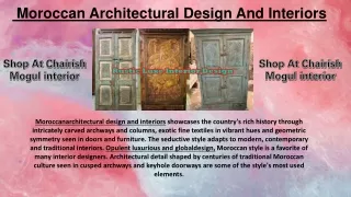  Moroccan Architectural Design And Interiors