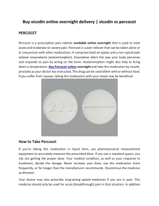 Buy vicodin online overnight delivery  vicodin vs percocet