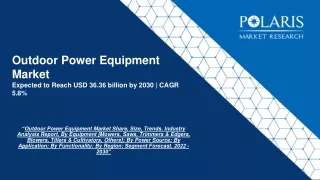 Outdoor Power Equipment Market