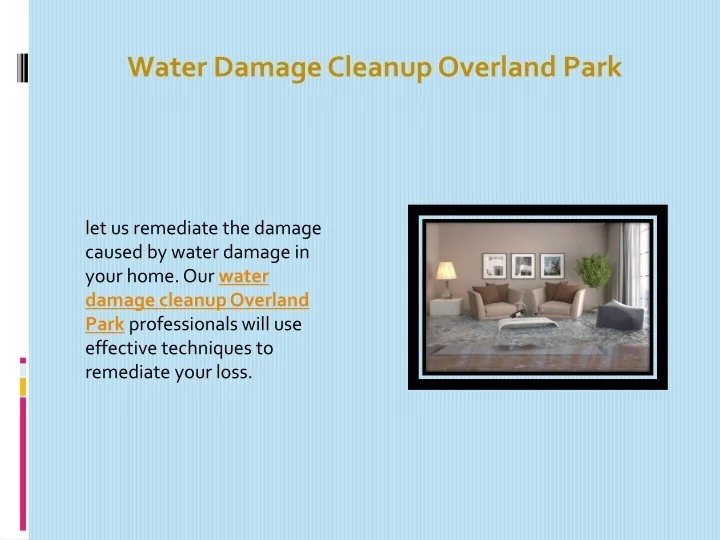 PPT - Water Damage Cleanup Overland Park PowerPoint Presentation, free ...