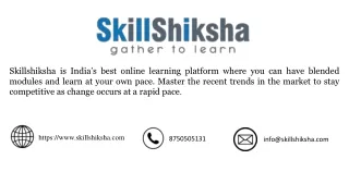 Skill Shiksha - India’s Best Online Learning Platform