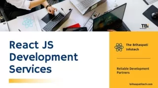 Get Bespoke React js Development Services - The Brihaspati Infotech