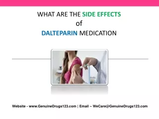 what are the side effects of dalteparin medication