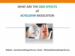 what are the side effects of acyclovir medication