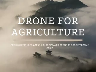drone for agriculture