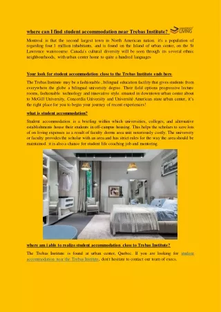 where can i find student accommodation near