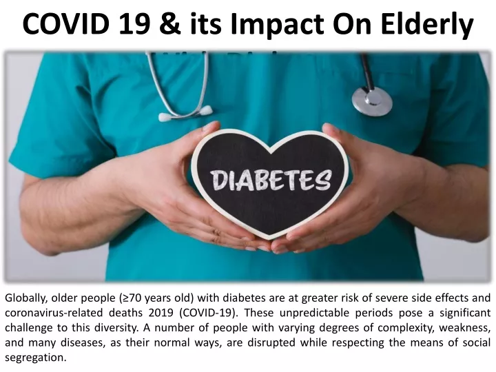 covid 19 its impact on elderly with diabetes