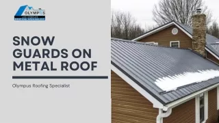 Snow Guards on Metal Roof